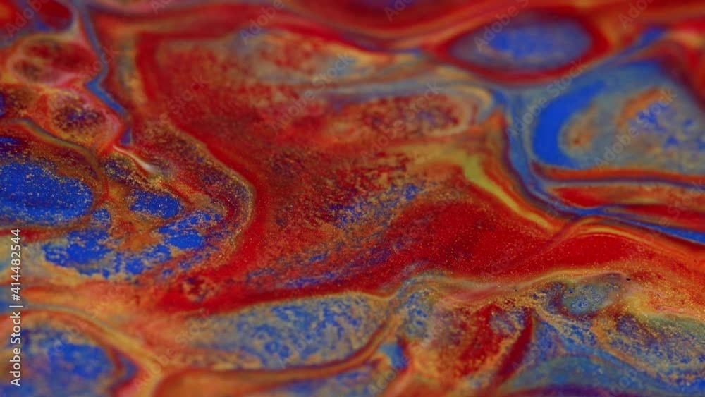 Liquid abstractions. Deep ink spaces. Perspective. Low depth of field. Blue background. Moving abstract colorful background. Mixing paint colors. Liquid abstractions. Deep ink spaces. Perspective. Low depth of field. Blue background. Moving abstract colorful background. Mixing paint colors.