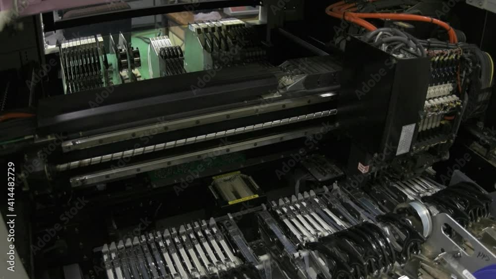 Manufacturing of printed circuit boards on a robot machine. Modern advanced technologies for integrated circuits. Manufacturing of printed circuit boards on a robot machine. Modern advanced technologies for integrated circuits.