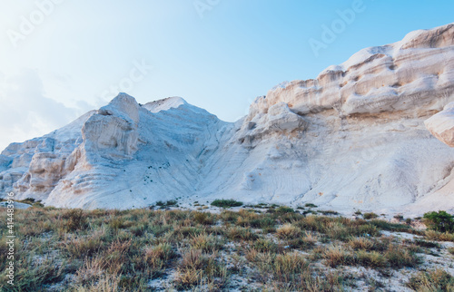 Desert terrain with rocky cliffs