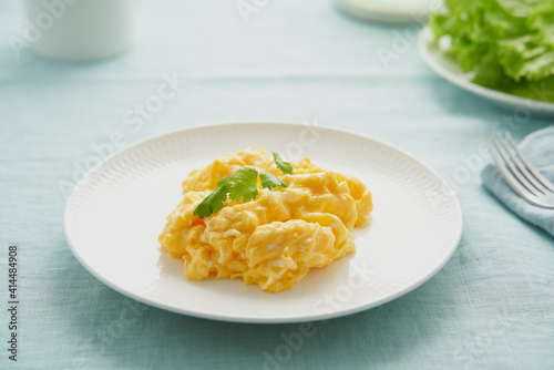 Foto Scrambled eggs, omelette