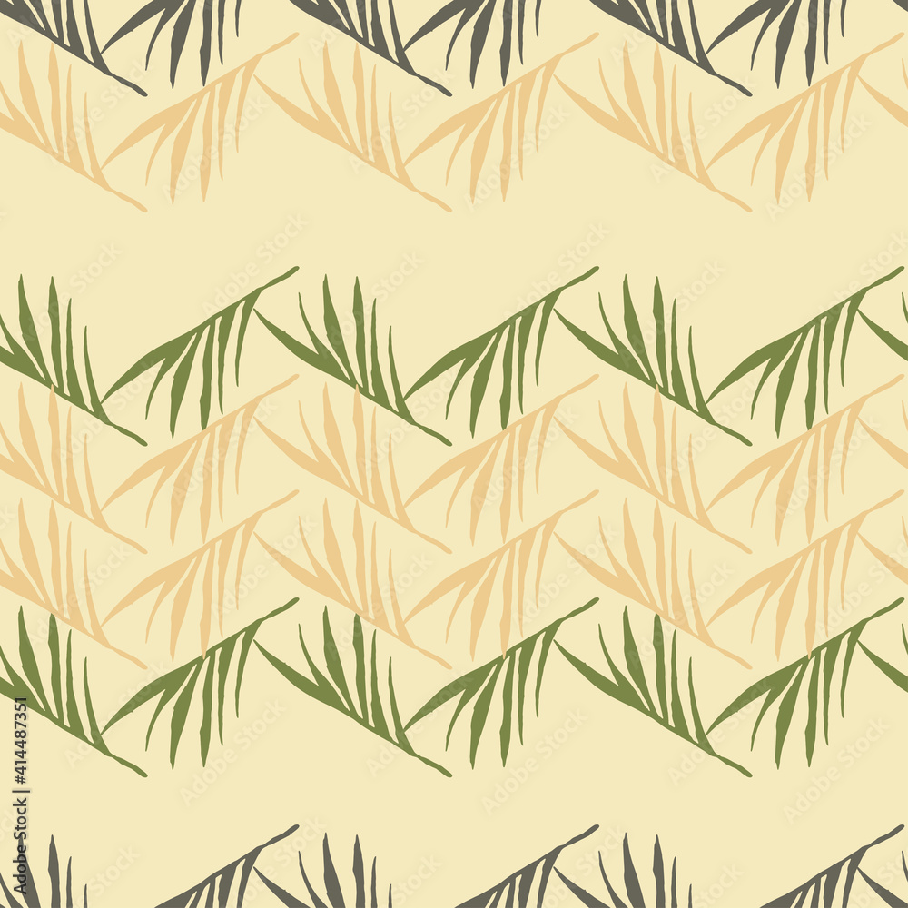 Modern Tropical Vector Seamless Pattern. Drawn Floral Background. Elegant Male Shirt Female Dress Texture.