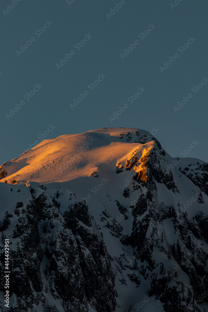 First light in Bohinj mountains	