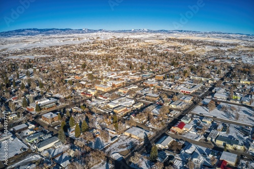 Aerial View of Craig, Colorado during Winter photo