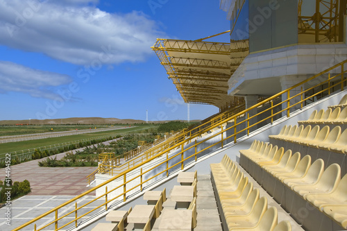 Hippodrome tribune, Ashgabat, Turkmenistan, Central Asia