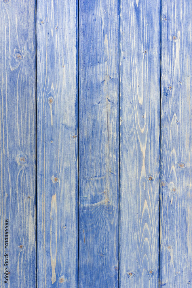 Fototapeta premium Blue wood texture background. Vertical photo