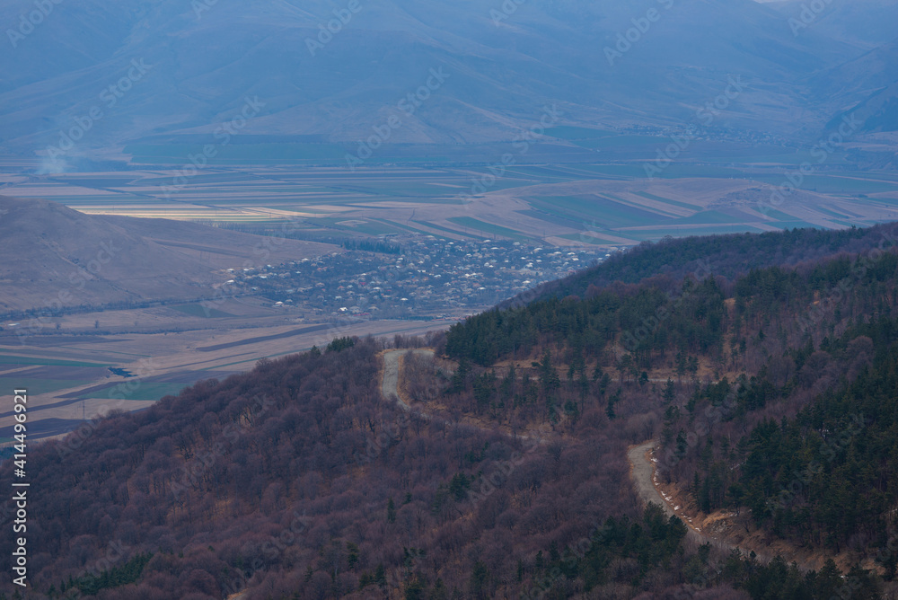 Rural landscape with Vardablur village, Armenia
