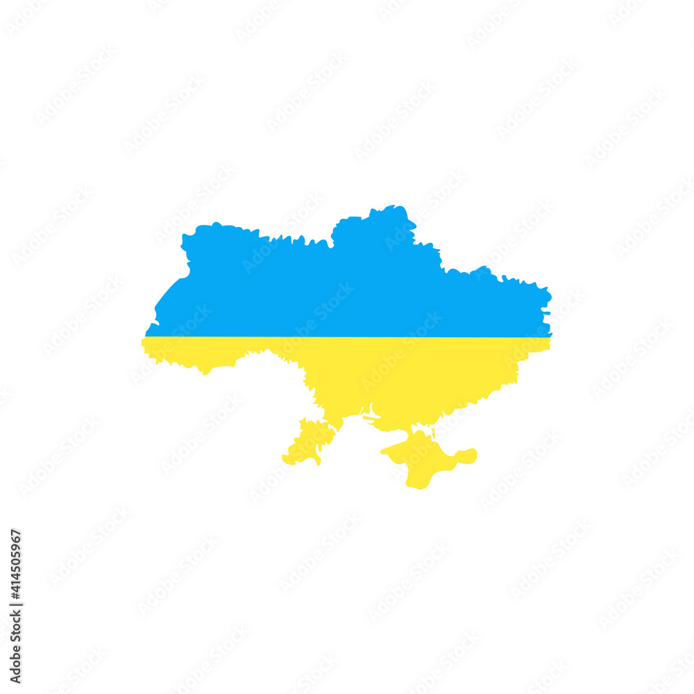 This is a Ukraine map on a white background. This is a Ukraine map on a white background.