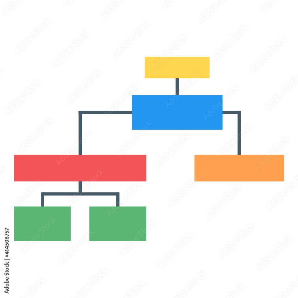 An algorithm infographic icon in flat editable design
An algorithm infographic icon in flat editable design