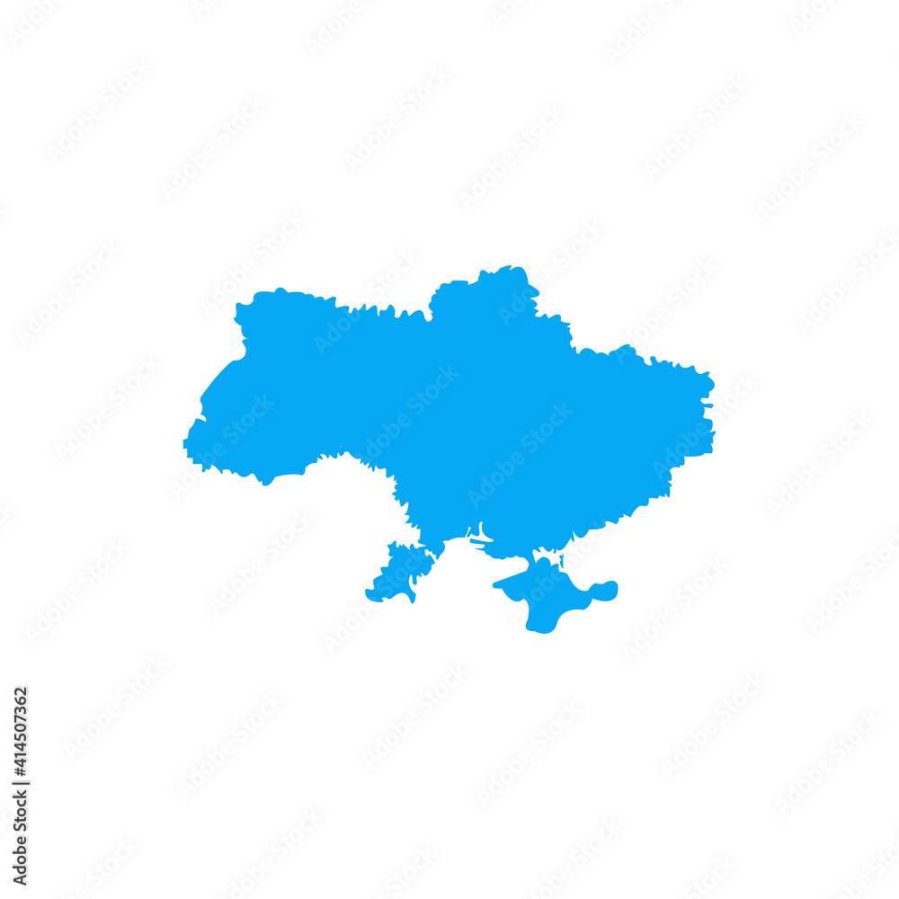 This is a Ukraine map on a white background. This is a Ukraine map on a white background.