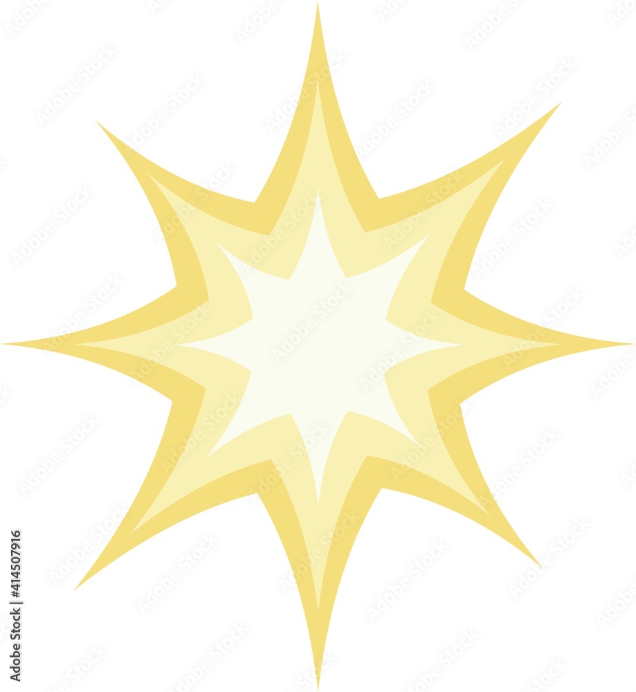 Vector illustration of a yellow star emoticon Vector illustration of a yellow star emoticon