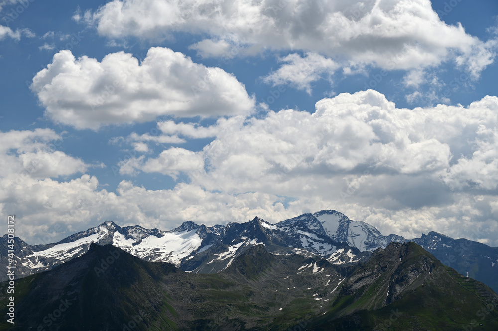 stubnerkogel mountains landscape in summertime Bad Gastein Austria stubnerkogel mountains landscape in summertime Bad Gastein Austria