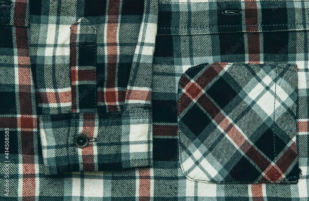 Casual clothes. Checkered shirt Casual clothes. Checkered shirt