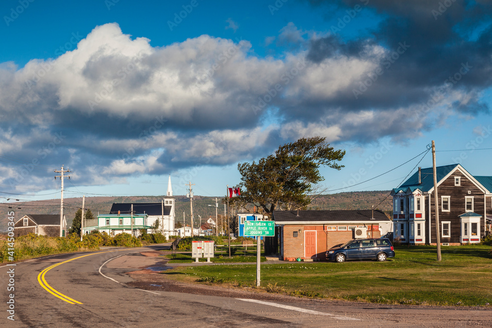 Canada, Nova Scotia, Advocate Harbour. Small town by the Bay of Fundy.