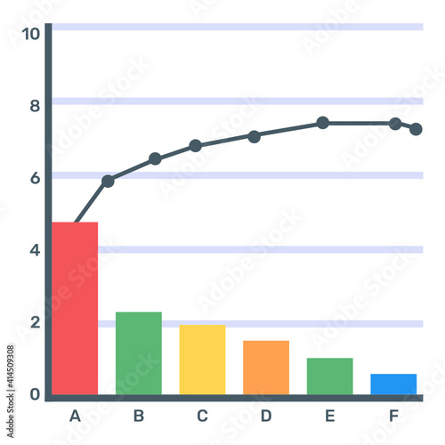 
A trendy vector denoting principle chart
