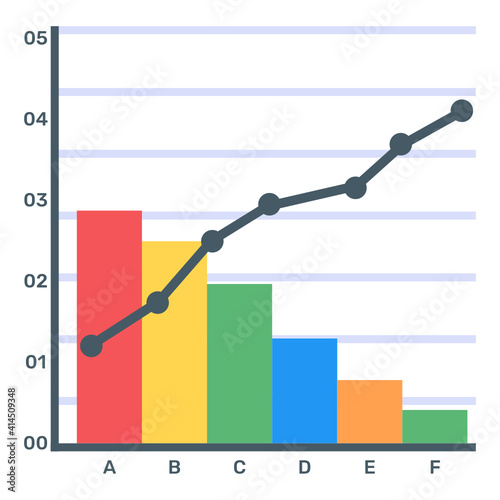 
A trendy vector denoting principle chart
