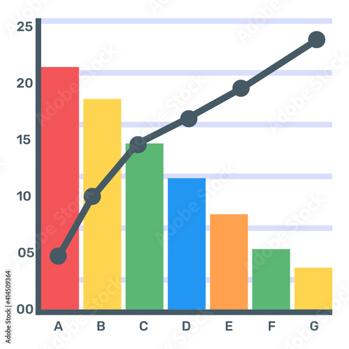 
A trendy vector denoting principle chart
