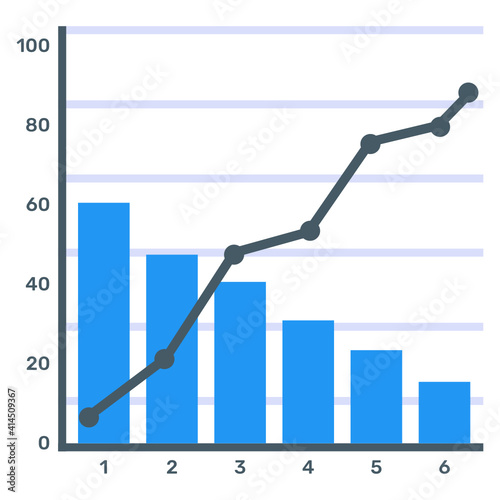 
A trendy vector denoting principle chart
