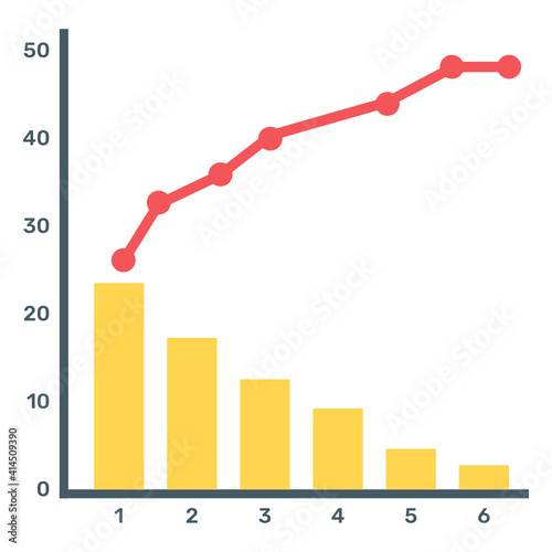 
A trendy vector denoting principle chart
