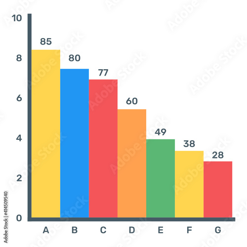 
A trendy vector denoting principle chart

