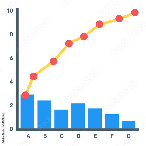 
A trendy vector denoting principle chart
