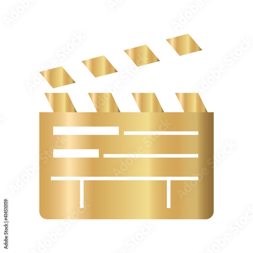 clapper board golden film award icon