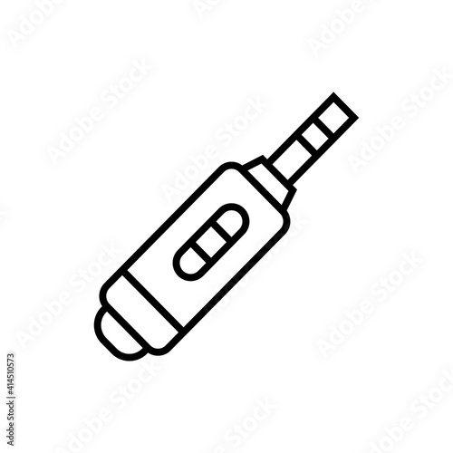Pregnancy test with positive result icon. Medical tool vector illustration.