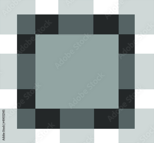 Gray squares with gradient effect, modern cover design. Background and texture of black geometric shapes.