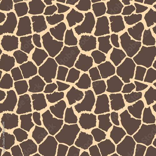 Abstract modern giraffe seamless pattern. Animals trendy background. Beige decorative vector stock illustration for print, card, postcard, fabric, textile. Modern ornament of stylized skin.