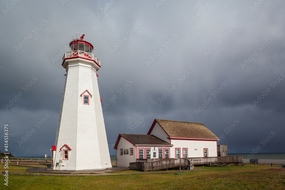 Canada, Prince Edward Island, East Point Lighthouse.