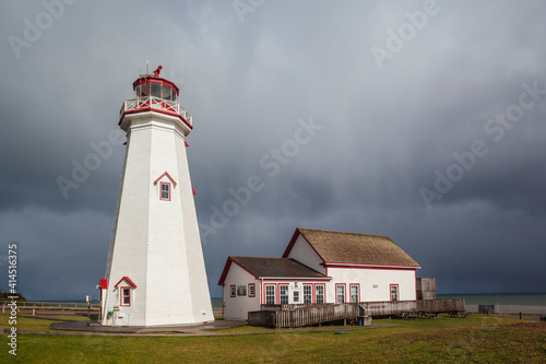 Canada, Prince Edward Island, East Point Lighthouse.