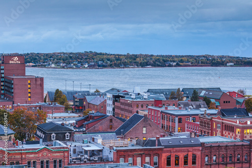 Vászonkép Canada, Prince Edward Island, Charlottetown. Queen Street view.