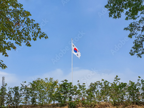 Taegeukgi,the national flag of Korea