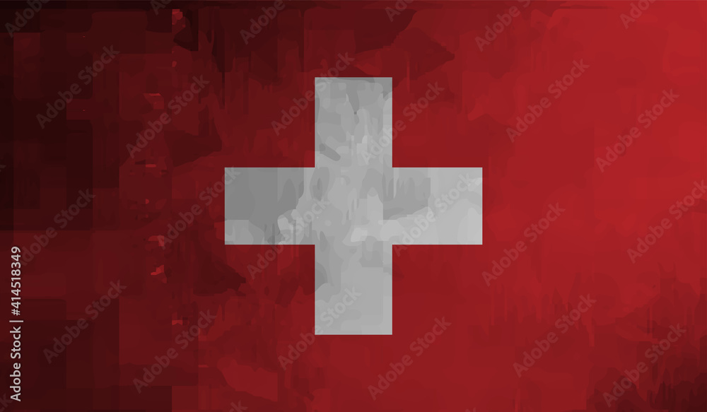 Vector illustration of Happy Switzerland National Day 01 August. Waving flags isolated on gray background. Vector illustration of Happy Switzerland National Day 01 August. Waving flags isolated on gray background.