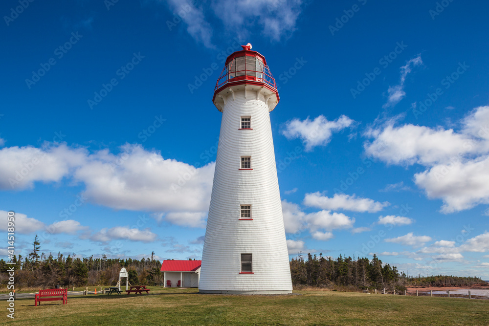 Canada, Prince Edward Island, Point Prim Lighthouse.