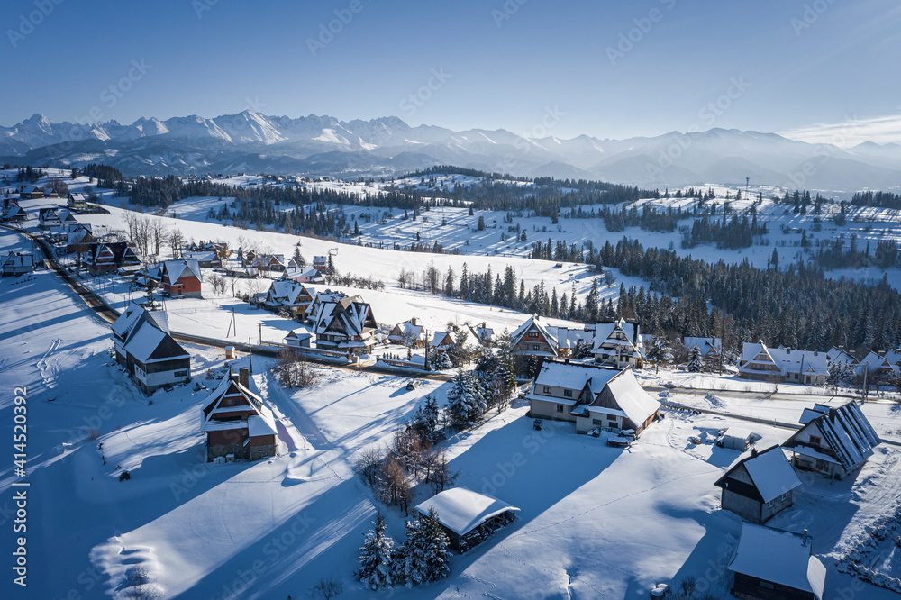 Panorama Tatr z Gliczarowa