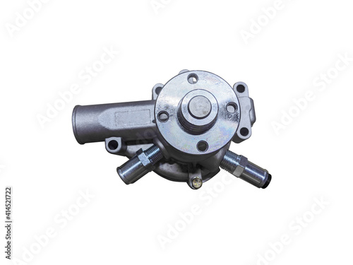Car water pump, isolated on a white background. New spare parts.