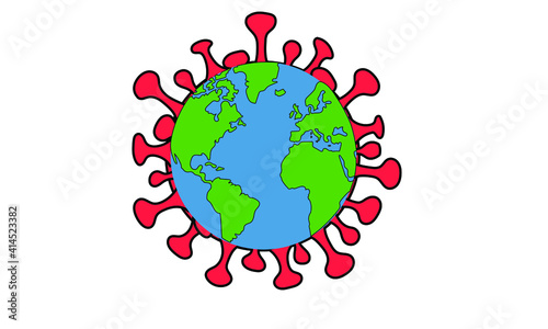 coronavirus worldwide globe planet pandemic