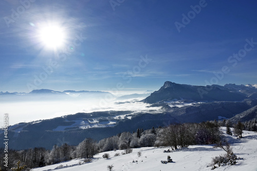 Randonnée raquettes dans le Vercors le jour de la Saint-Valentin 2021