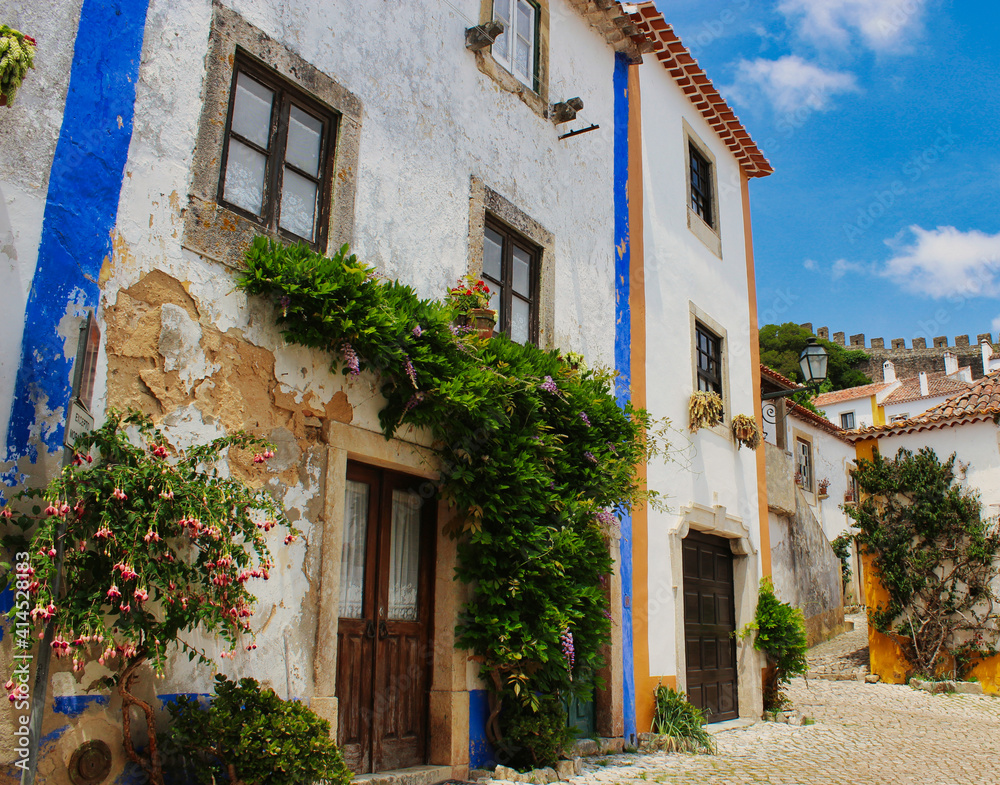 Lugares en el pueblo de Obidos, Portugal.