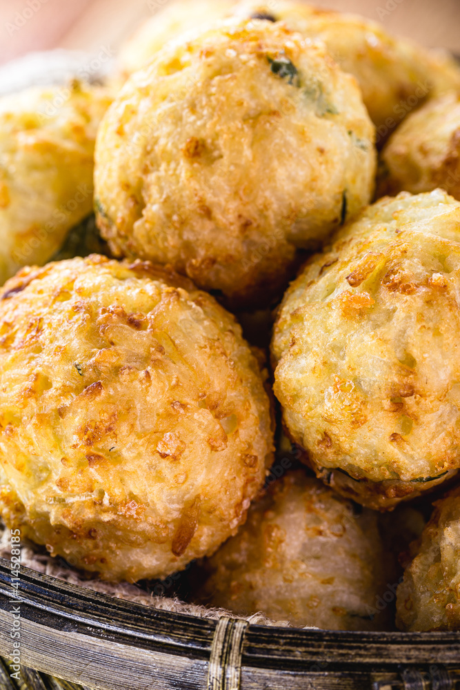 codfish cakes, codfish cakes, fish meat pastries, Brazilian cod bunuelos, typical of Easter codfish cakes, codfish cakes, fish meat pastries, Brazilian cod bunuelos, typical of Easter
