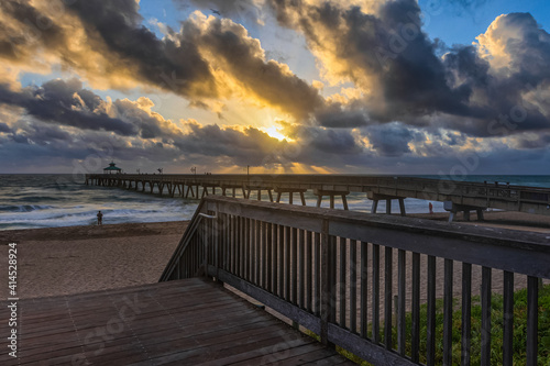 Sunrise at Deerfield Beach  Florida 