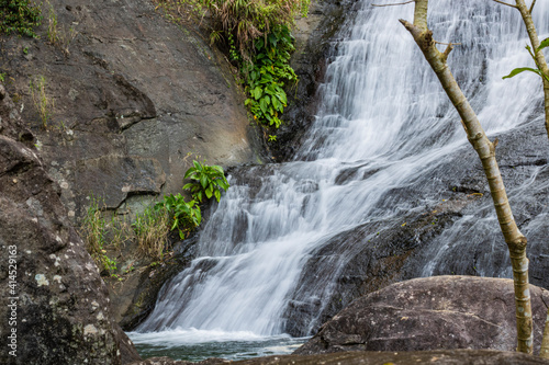 Close-up shot of a waterfalls