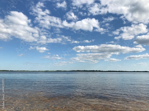 clouds over the lake