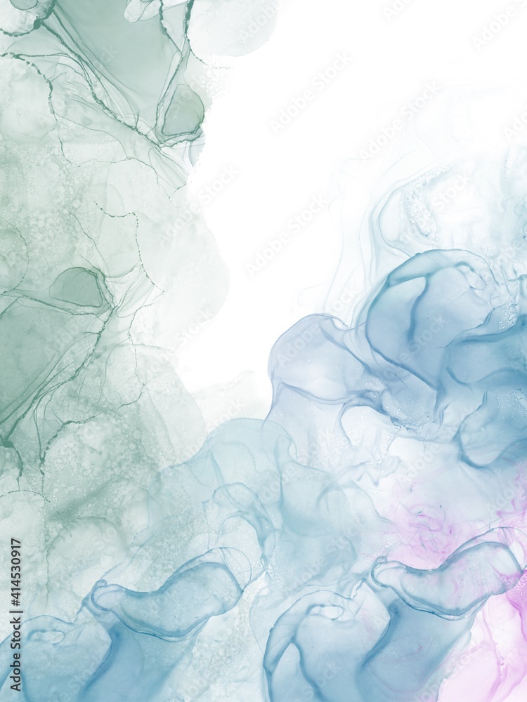 Fototapeta premium Abstract watercolor background alcohol ink texture