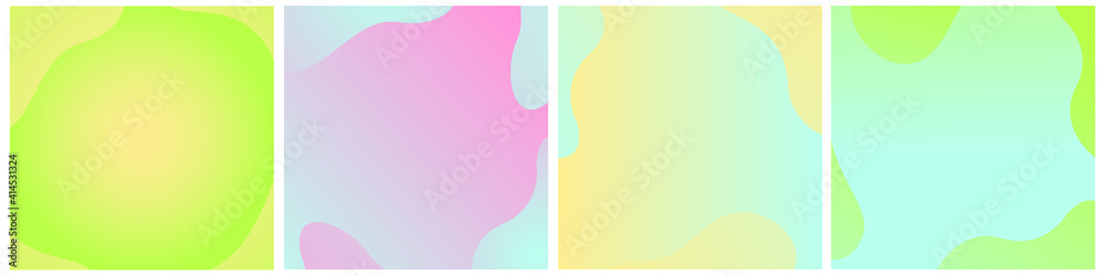Collection of trendy abstract square vector templates for social media advertising. Set of gentle pastel spring shapes, banner design and website, post, poster, flyer, gradient, Vector background. Collection of trendy abstract square vector templates for social media advertising. Set of gentle pastel spring shapes, banner design and website, post, poster, flyer, gradient, Vector background.