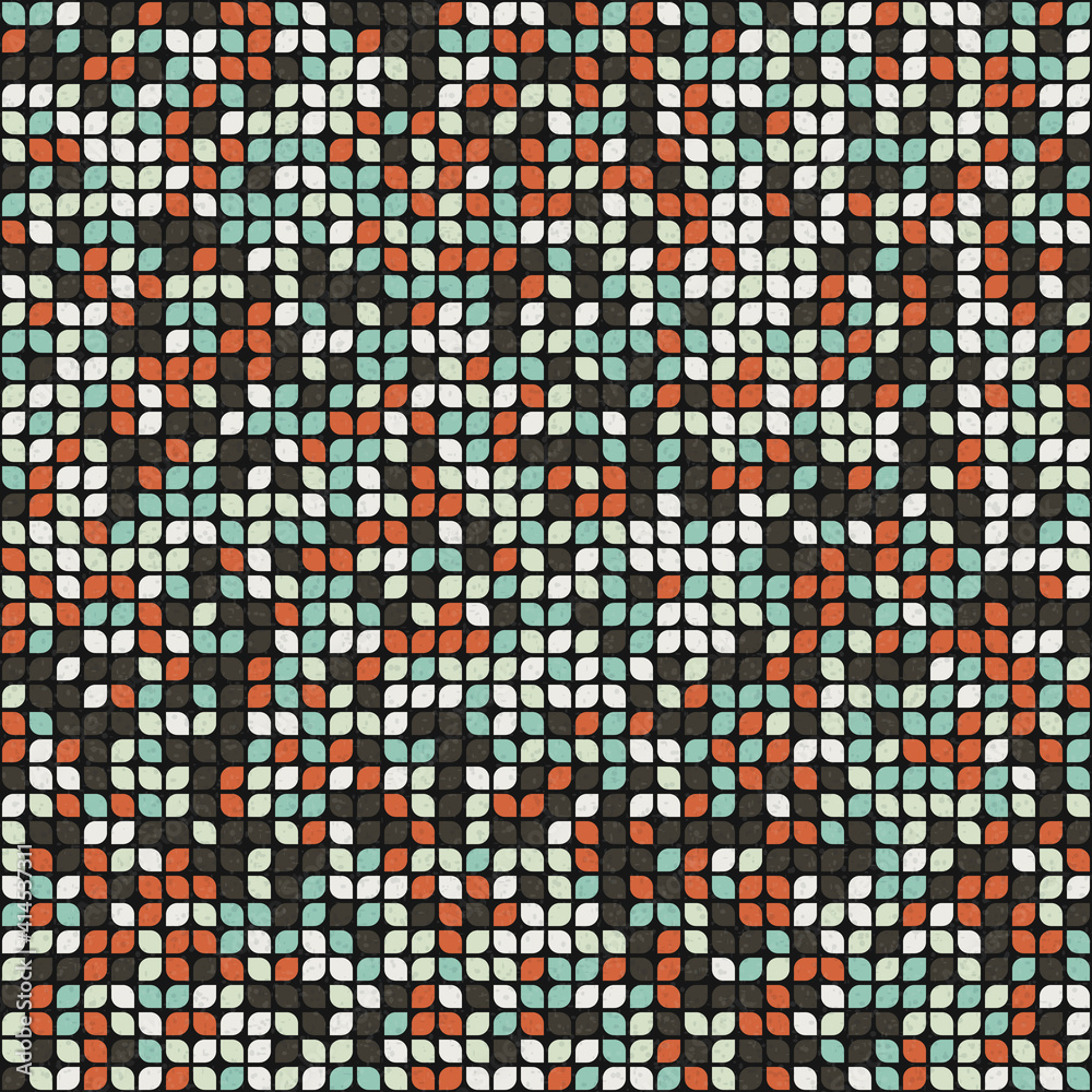 Fototapeta premium Abstract Geometric Pattern generative computational art illustration