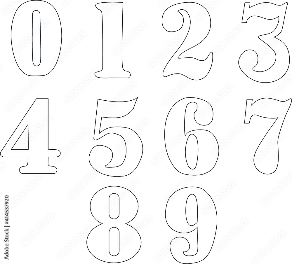 Obraz premium figures numbers