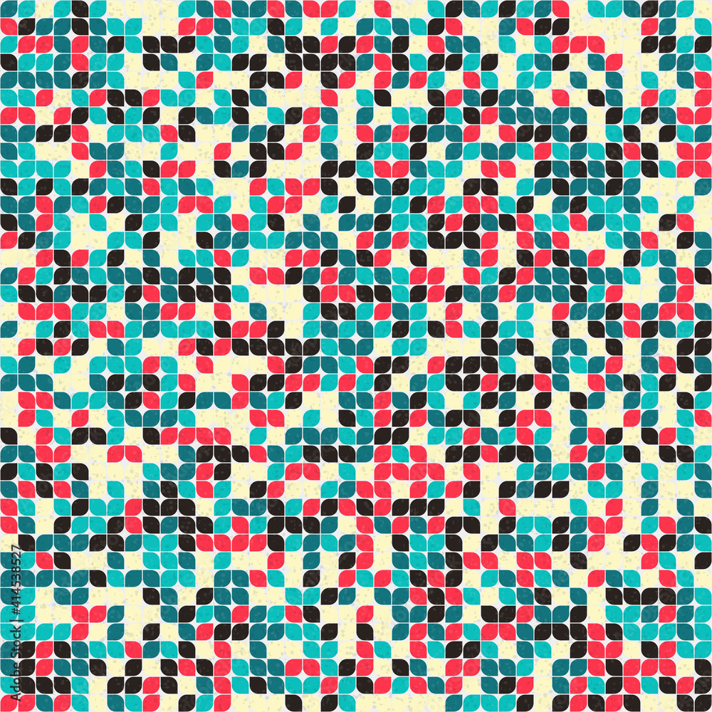 Fototapeta premium Abstract Geometric Pattern generative computational art illustration