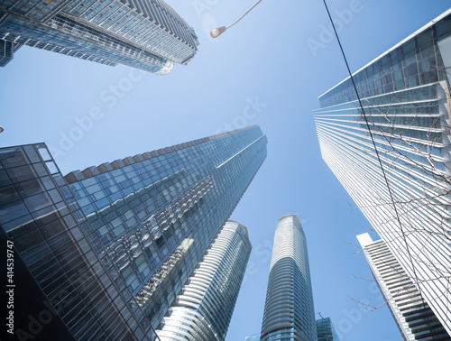 Modern buildings in Toronto city, Canada