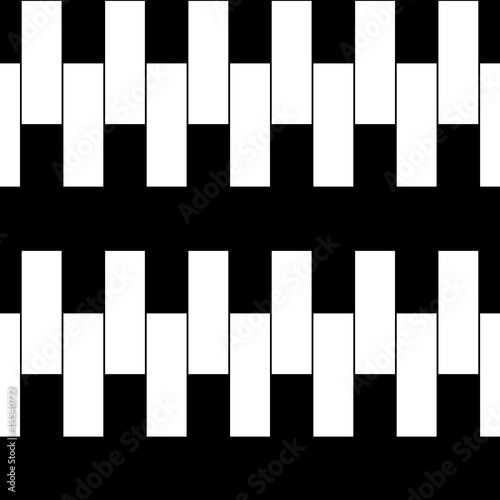 Seamless bricks pattern. Brick figures. Mosaic motif. Blocks wallpaper. Geometric ornament. Grid background. Geometrical backdrop. Digital paper, textile print, web design. Bars illustration. Vector.